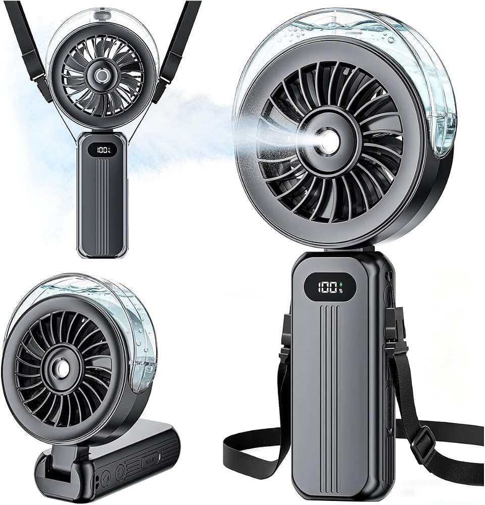 Handheld Misting Fan with Water Tank